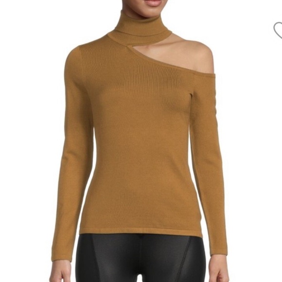 NWT L’agence “nicky” Cut Shoulder Rayon/spandex Sweater - size M - Picture 1 of 6